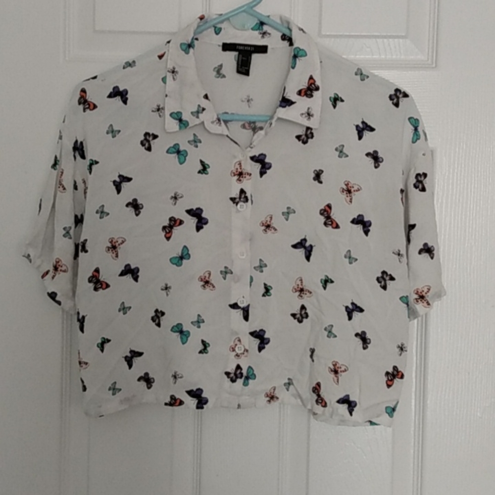 Crop top butterflied